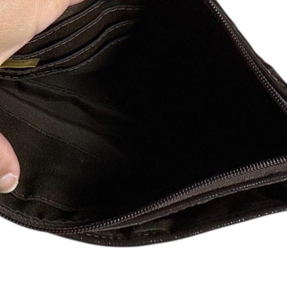 Coach Signature Brown min clutch w Coin Charm – Seen Some Things, Still a Babe - Picture 3 of 4